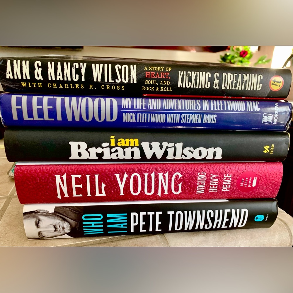 ROCK AUTOBIOGRAPHIES- 5 Book Collection from Musical Legends (Hardback).